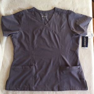 Jockey uniform pewter scrub top